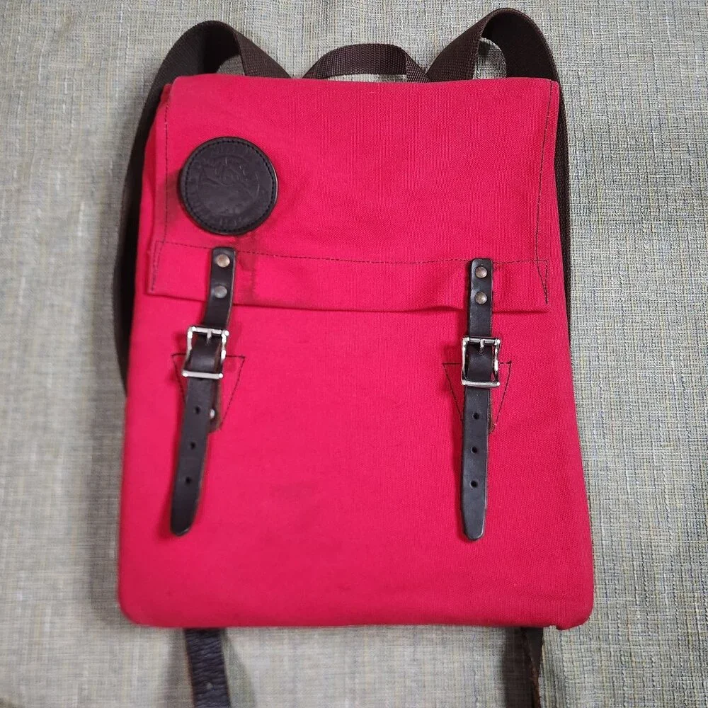 Duluth Pack Canvas Laptop Scoutmaster Backpack - Red